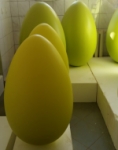 jaja żółte i zielone styropianowe 100 cm